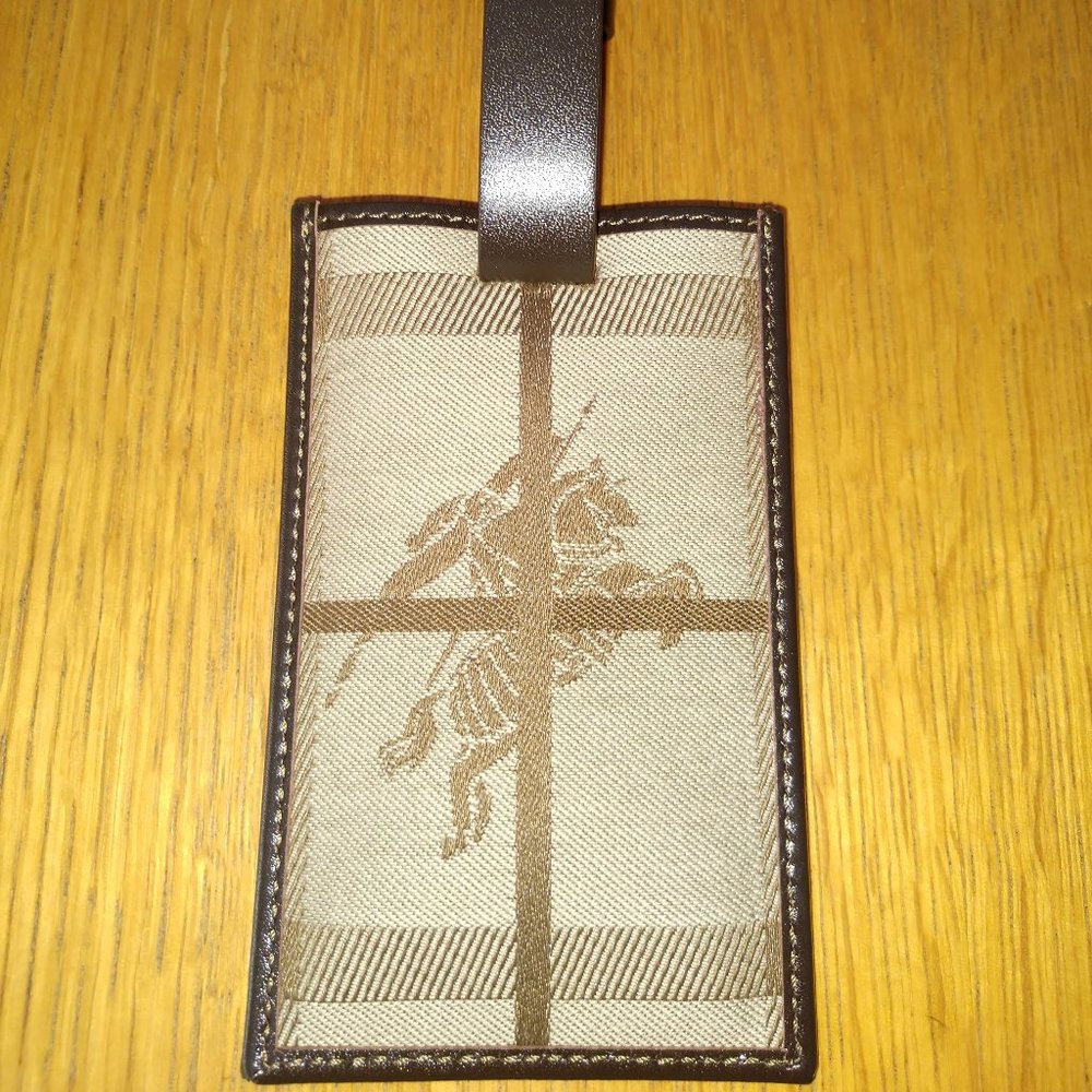 Burberry luggage tag